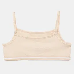 Charm n Cherish Girls Pack Of 2 Beige & Black Non-Padded & Non-Wired Bra image 2