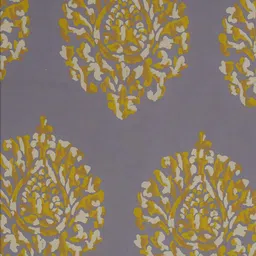 Trance home Linen Damask Grey Mustard 210 GSM Pure Cotton Reversible Single Bed Size Dohar image 4