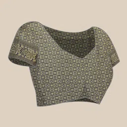 Royal Rajgharana Saree Navy Blue Woven Design Zari Silk Blend Banarasi Sarees image 3