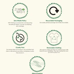 Cherry Crumble Kids White & Peach-Coloured Colourblocked Round Neck T-shirt image 5