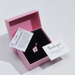 Nipura 925 Sterling Silver Rhodium-Plated Diamond Shaped Pendant image 4