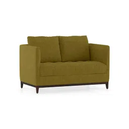 urban ladder create Florence Premium 2 Seater Fabric Sofa in Olive Green Colour image 2