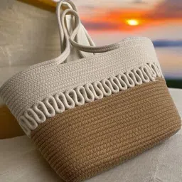 beautiful hommies Attractive Hand Bag | large Tote Bag | Summer Bag | Bucket Bag | Basket Bag | Bamboo Tote | Beach Bags for Women | Boho Bag | Jute Bag | Handmade Bag image 2