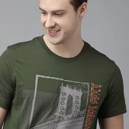 van heusen innerwear Van Heusen Athleisure NY Chest Print Crew Neck Short Sleeve T-Shirt image 1