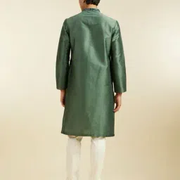 diwas by manyavar Men Regular Fit Art Silk Kurta image 2