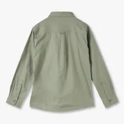 lee cooper Boys Slim Fit Shirt with Patch Pocket image 2