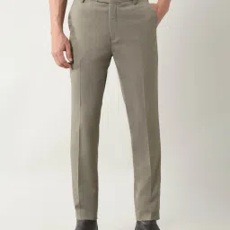 arrow Men Slim Fit Flat-Front Trousers image 1