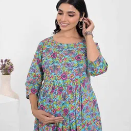 kaheksa Women Printed Fit & Flare Dress image 3