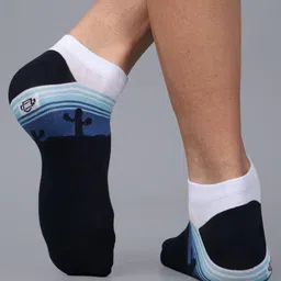 dollar Pack of 5 Striped Ankle-Length Socks image 3