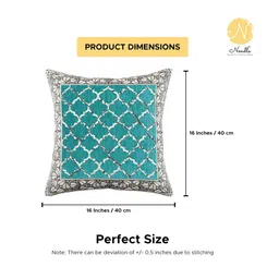 nendle Set of 5 Cushion Covers with Zip Closure 16" x 16" image 4