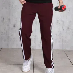 Shein Full Length Low Rise Contrast Side Striped Track Pants-image-83