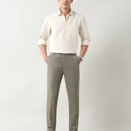 arrow Men Slim Fit Flat-Front Trousers image 5