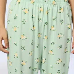 rio Women Floral Print T-Shirt & Pyjamas Set image 5