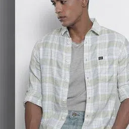 the indian garage co Checked Shirt with Patch Pocket-picture-11