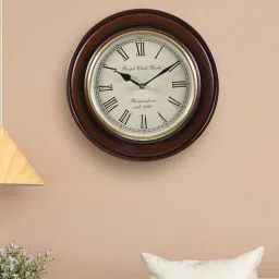 aapno rajasthan Brown Mdf Wall Clocks-picture-37