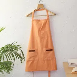 house this Barbecue Orange Cotton Apron-picture-13
