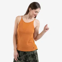 Women Sleeveless Tank Top Brown - NH500-image-90