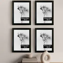 art street Black Photo frames Set of 4 Decoration image 1
