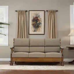 Melaka Wooden 3 Seater Sofa In Brown-image-38