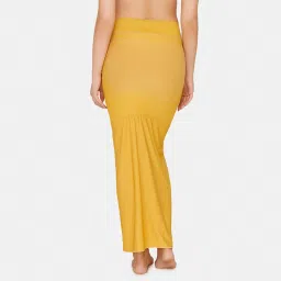 Zivame High Compression Flared Mermaid Reversible Saree Shapewear - Yellow image 2