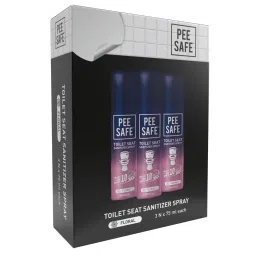 Pee Safe Toilet Seat Sanitizer Spray (75ml - Pack Of 3) - Floral| Reduces The Risk Of UTI & Other Infections | Kills 99.9% Germs & Travel Friendly | Anti Odour, Deodorizer-image-53