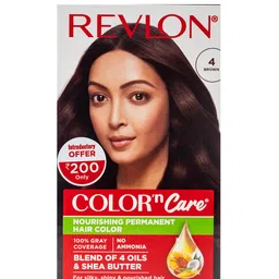 Revlon Color n Care Nourishing Permanent Hair Colour with Shea Butter - Brown 4 image 1