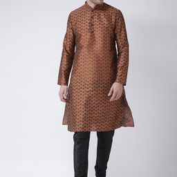 DEYANN Men Floral Printed Kurta with Churidar-picture-22
