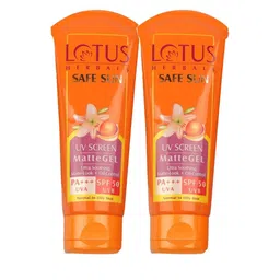 Lotus Herbals Safe Sun Set Of 2 UV Screen Matte Gel SPF 50 - 50g Each-picture-44