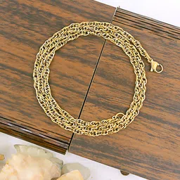 NAKABH Men Gold-Plated Statement Chain-picture-57