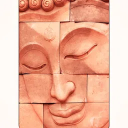 Casperme Brown Buddha Framed Painting Wall Art-image-4
