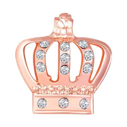 Mahi Men Crystal-Studded  Crown Shaped Lapel Pin-picture-40
