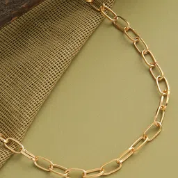 SOHI Gold-Plated Minimal Necklace Designer Chain-picture-39