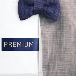 PELUCHE Unisex Blue The Graceful Bow Brooch Lapel Pin-image-10