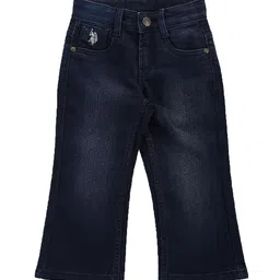 U.S. Polo Assn. Kids Boys Classic Light Fade Stretchable Bootcut Cotton Jeans-picture-34