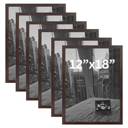 AbhiKalpya Art Studio-Get a vibe Brown 6 Pieces Wall Photo Frames-picture-40