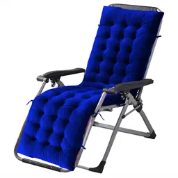 DADDY COOL Blue Rocking Chair Velvet Chair Cushion Pad-image-61