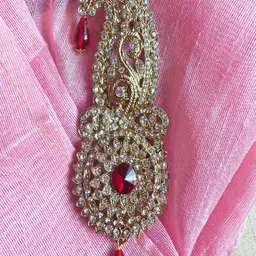 Mahi Men Stone-Studded & Beaded Safa Kalangi Brooch-picture-44