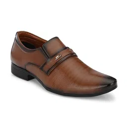 RL Rocklin Men Tan Solid Formal Slip-on Shoes-picture-31