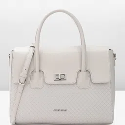 Allen Solly Geometric Basket-Weave Self Design Structured Handheld Bag-picture-30