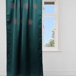 ZEBA Green & Red Floral Door Curtain-image-47