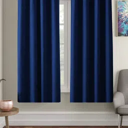 AEROHAVEN Navy Blue Set of 2 Black Out Window Curtain-picture-33