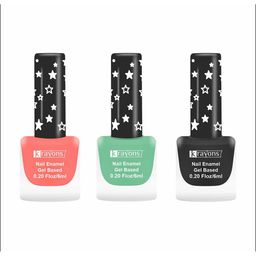 krayons Set of 3 Cute Super Matte Quick Dry Long Lasting Gel Based Nail Enamel - 6 ml each-picture-5