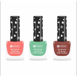 krayons Set of 3 Cute Super Matte Quick Dry Long Lasting Gel Based Nail Enamel - 6 ml each-picture-9