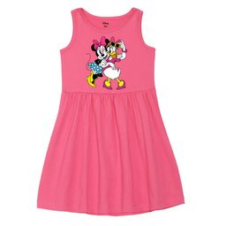 Wear Your Mind Girls Minnie Mouse Printed Fit and Flare Dress-picture-1