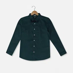 Allen Solly Junior Boys Slim Fit Opaque Micro Ditsy Printed Pure Cotton Casual Shirt-picture-21
