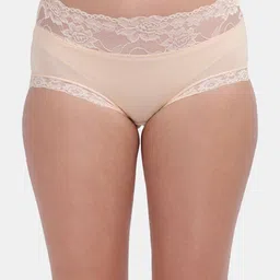 Amour Secret Women Beige Colored Floral Patterned Anti Odour Hipster Seamless Briefs-image-71