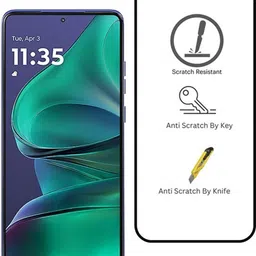 SMARTCASE Edge To Edge Tempered Glass for Motorola Edge 60 Stylus, Moto Edge 60 Stylus image 2