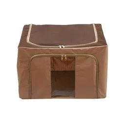 Kuber Industries Brown Solid Wardrobe Organizer image 5