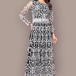 kit villa Net Stitched Anarkali Gown image 2