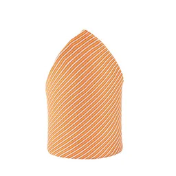kavove KOVOVE Men Orange & White Striped Pocket Square image 4